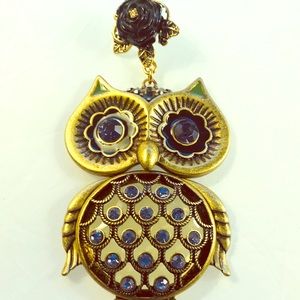 Betsy Johnson Owl Necklace